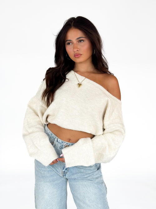 Pre-order Sara knit crème