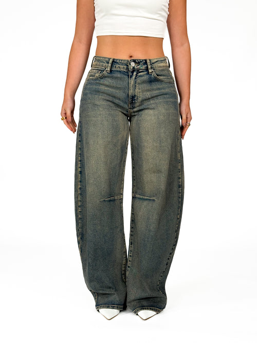 Stretch - Mimi balloon jeans vintage blue