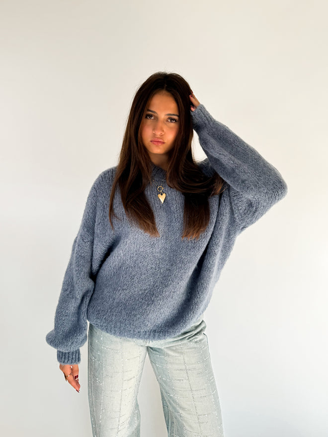 Kiki knit denim blue