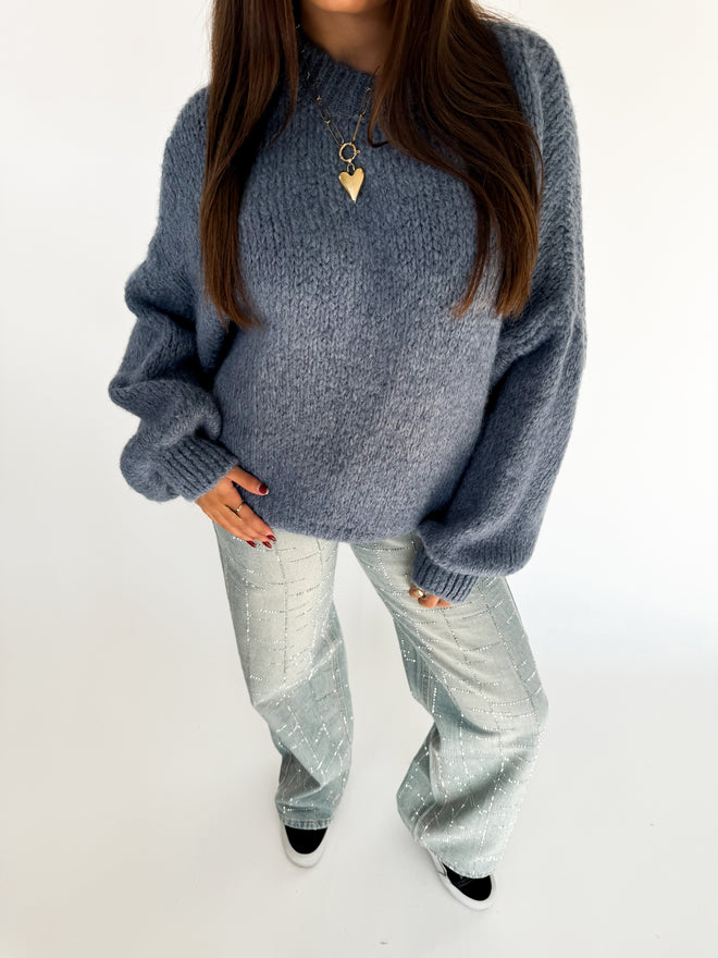 Kiki knit denim blue