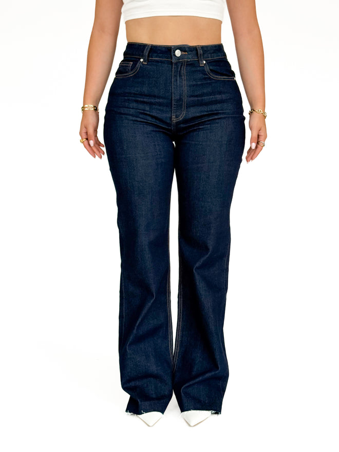 Tall - Stretch - Ayla wide jeans navy blue