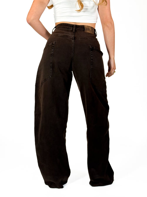 Stretch - Nikki balloon jeans brown