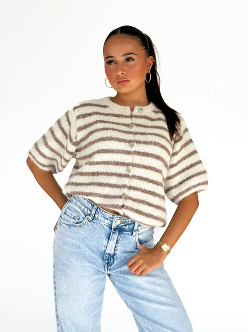 Chloe knit crème-taupe