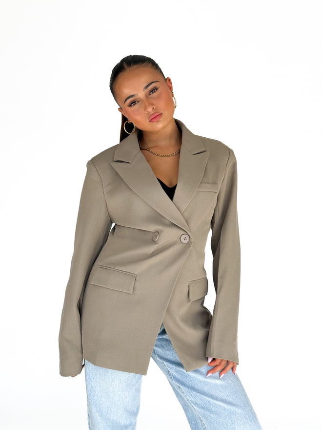 Nura blazer taupe