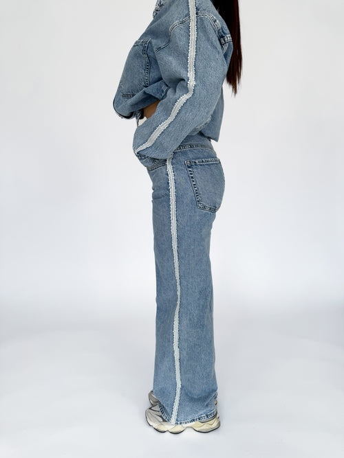 Maaike wide jeans mid denim