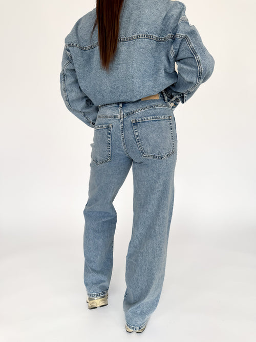 Maaike wide jeans mid denim