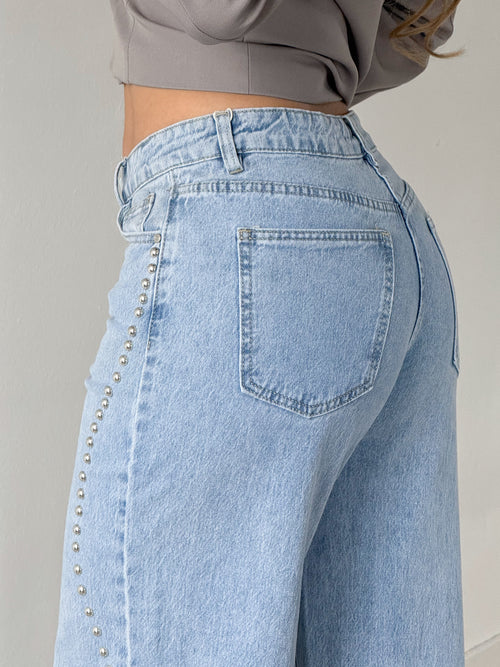 Stretch - Elise wide jeans light denim