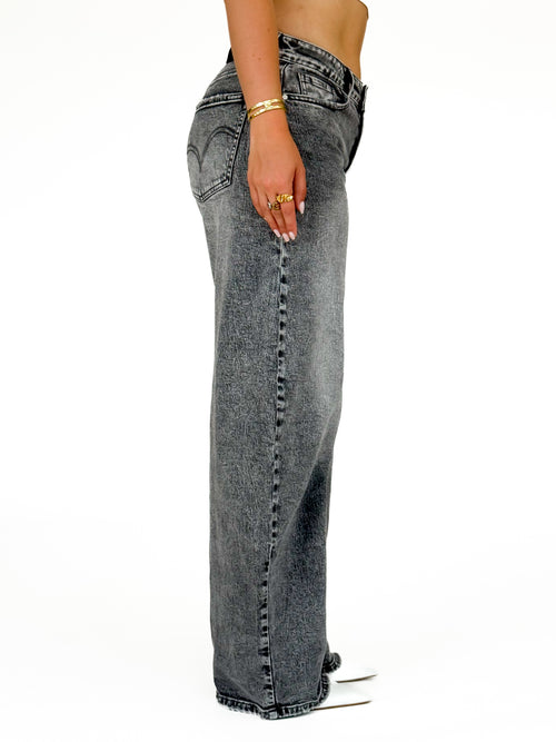 Stretch - Mimi balloon jeans grey