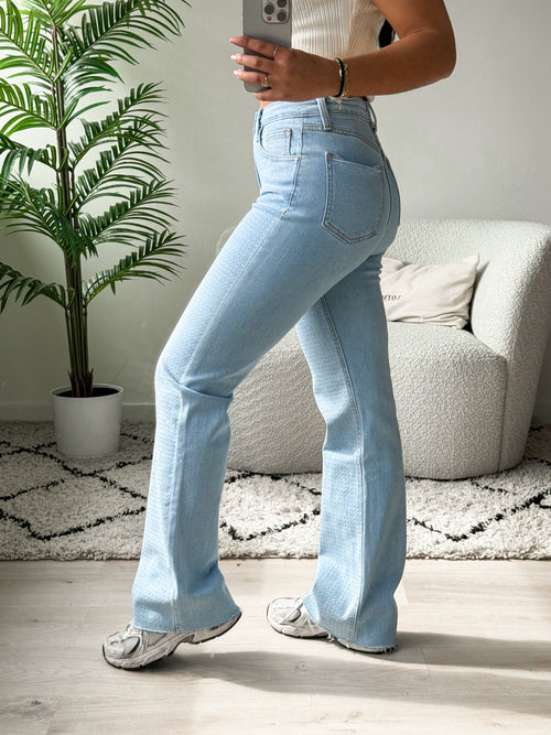 Stretch - Laney straight jeans light denim