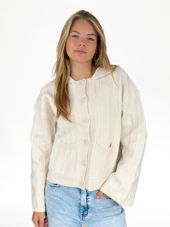 Do cardigan crème