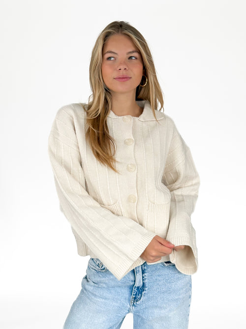 Do cardigan crème