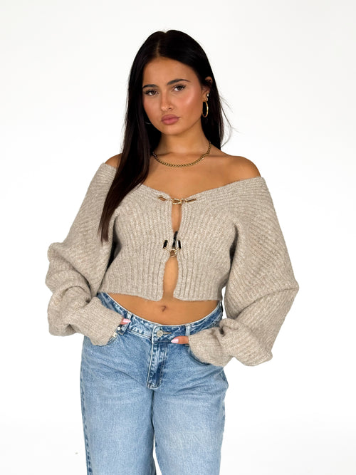 Lilly knit taupe