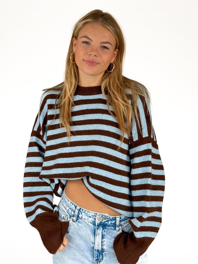 Alissa knit brown-blue