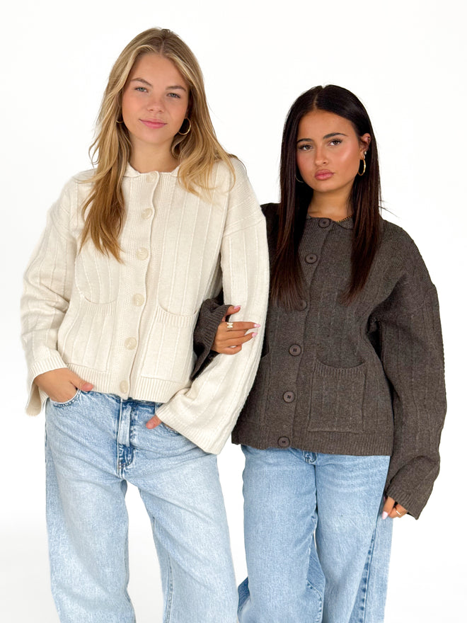 Do cardigan crème