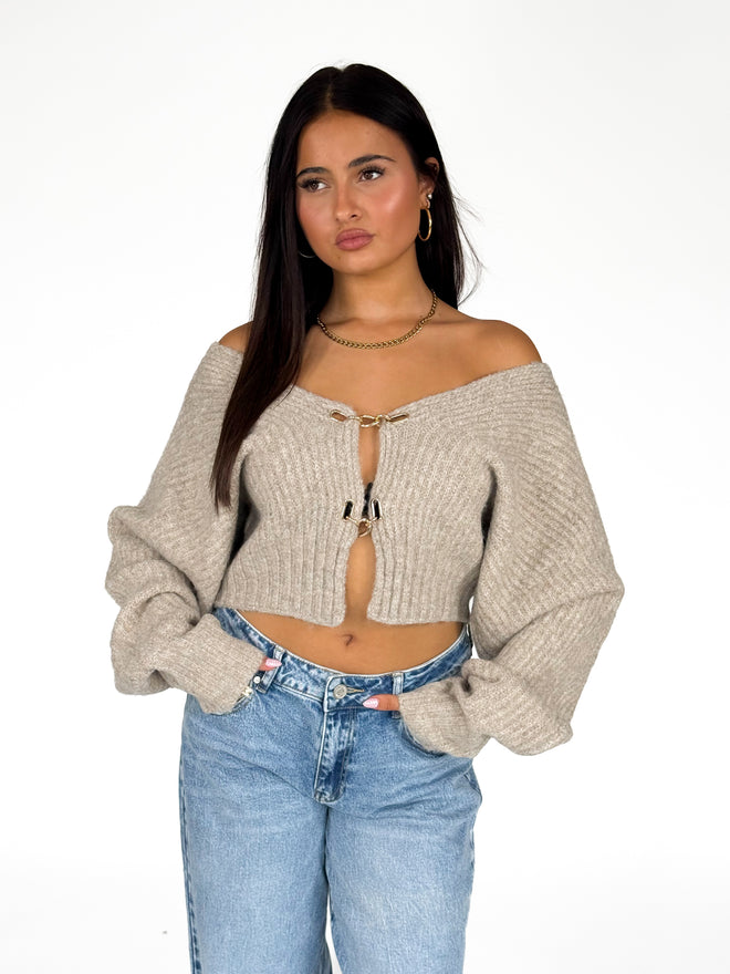 Lilly knit taupe