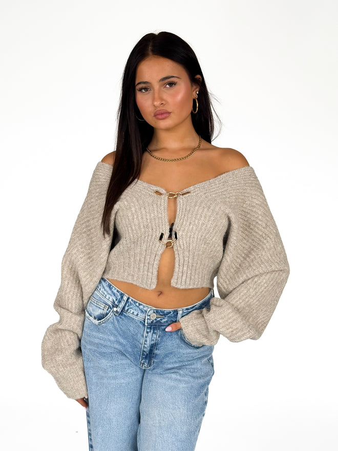 Lilly knit taupe