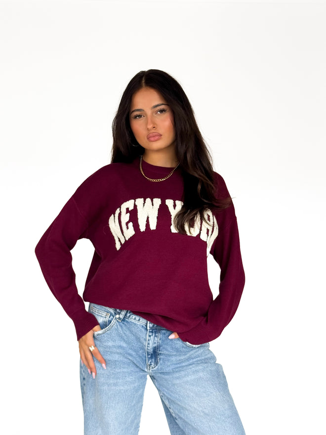 Lieke knit bordeaux