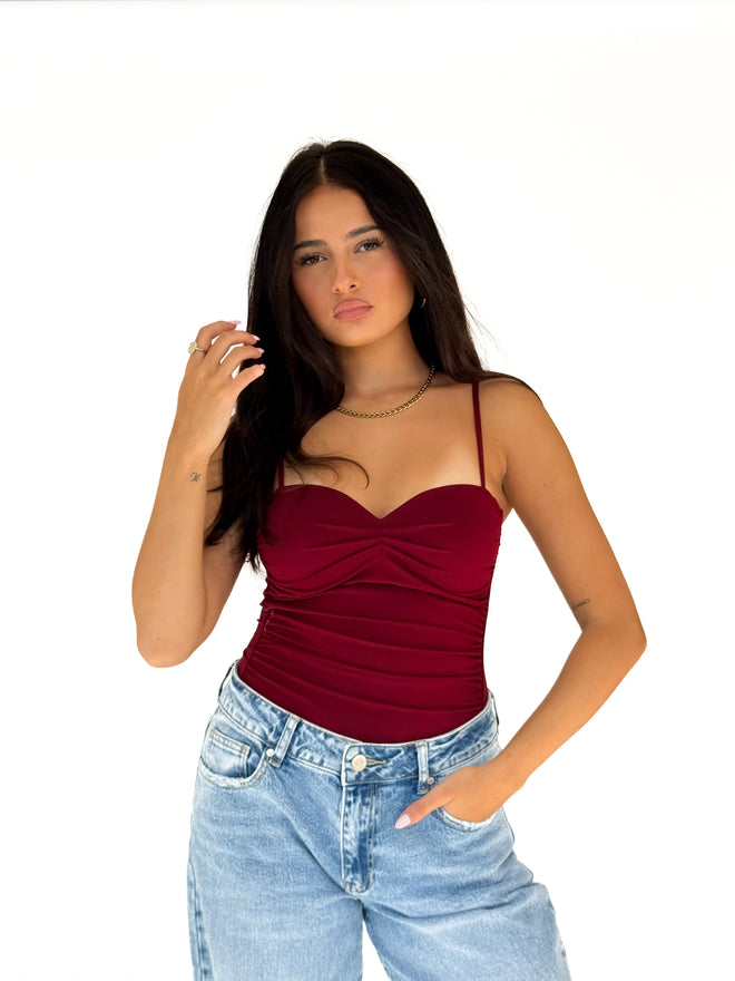 Chloe bodysuit bordeaux