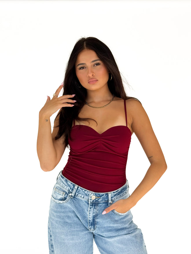 Chloe bodysuit bordeaux