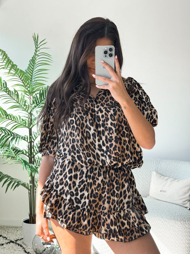 Anouk blouse leopard