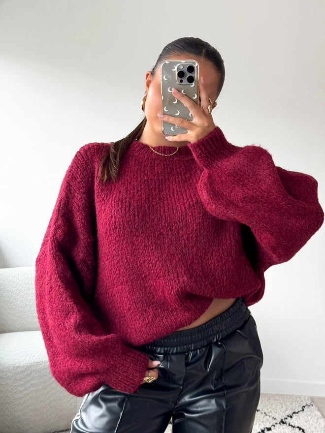 Kiki knit bordeaux