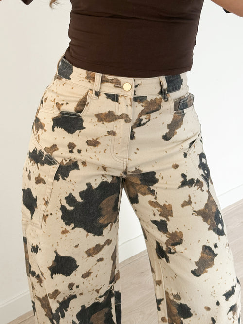 PRE-ORDER Stretch - Cindy balloon jeans crème