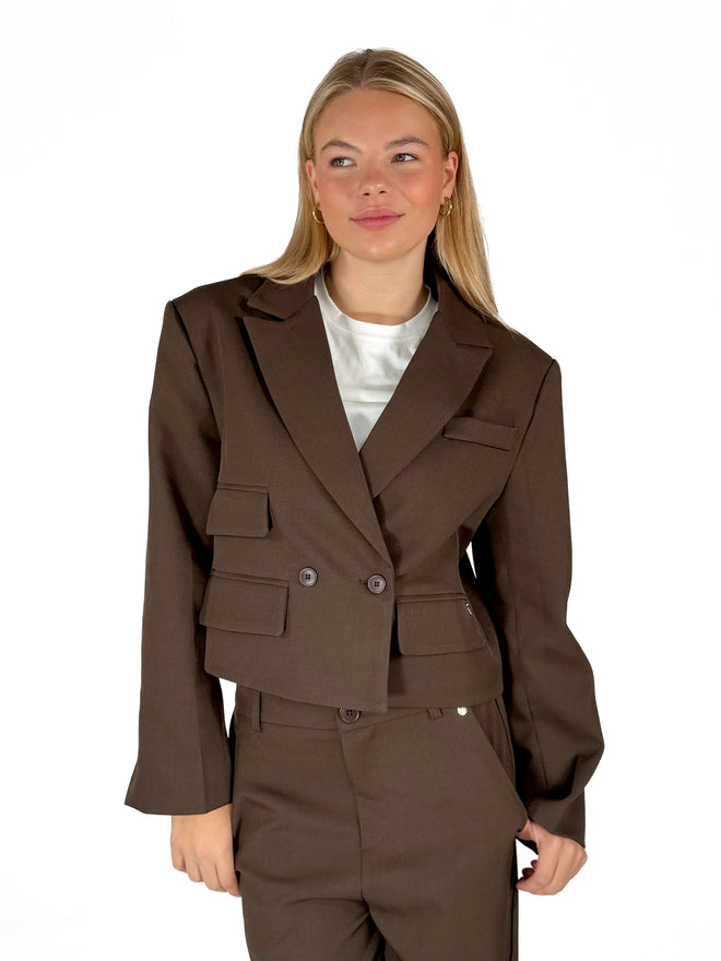 Donna blazer brown