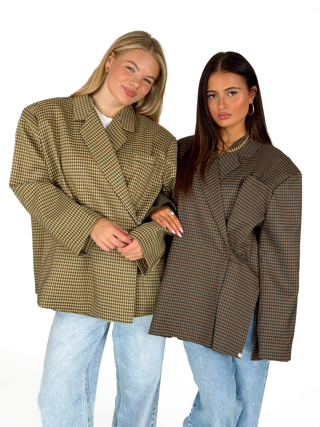Jasmijn blazer brown