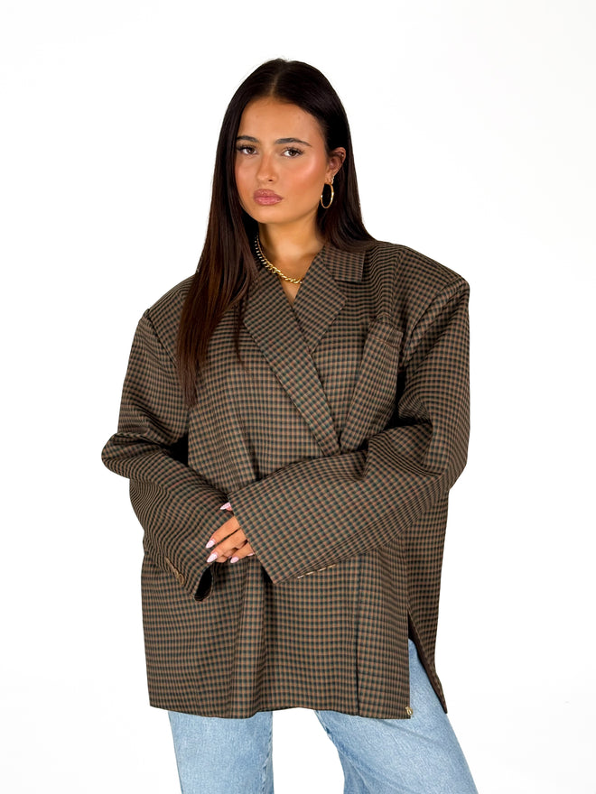 Jasmijn blazer brown