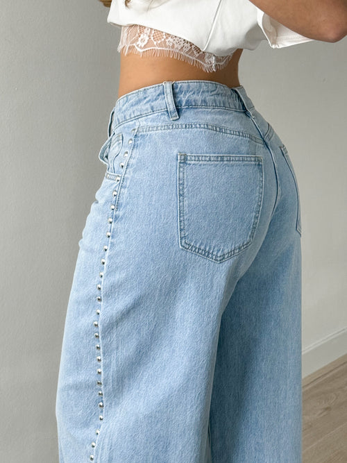 Stretch - Dana balloon jeans light denim