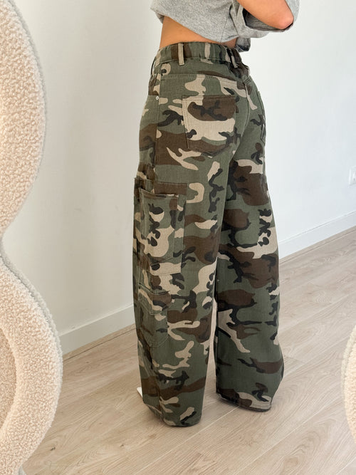 Aimee balloon jeans army green