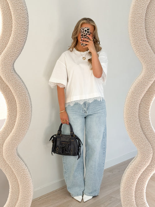 Britt top white