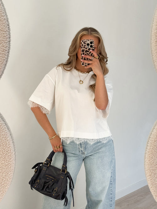 Britt top white