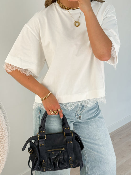 Britt top white
