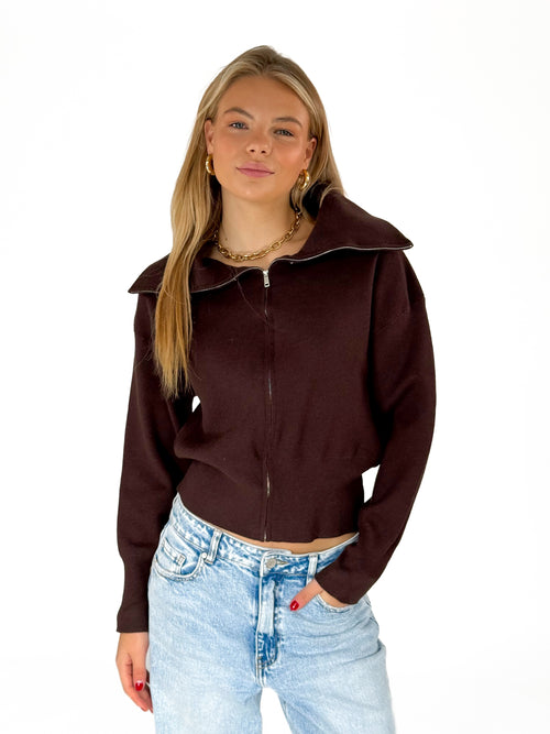 Sofie knit dark brown