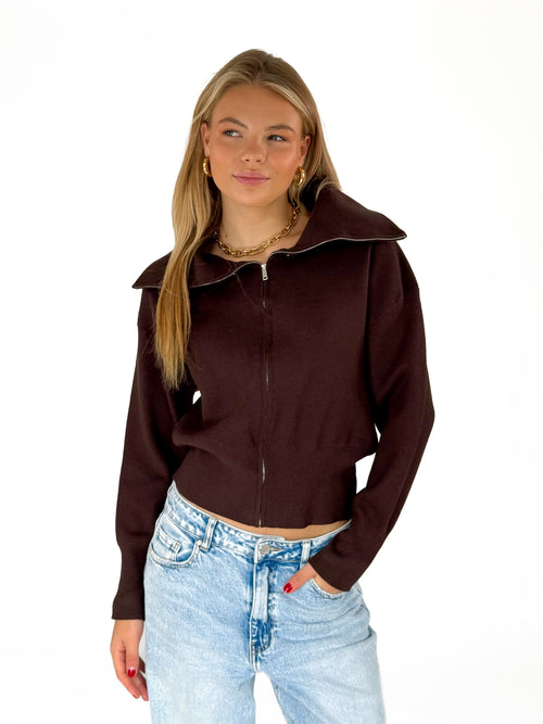 Sofie knit dark brown