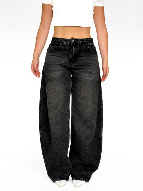 Amy balloon jeans dark grey