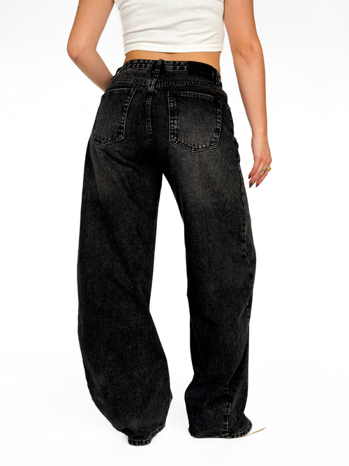 Amy balloon jeans dark grey