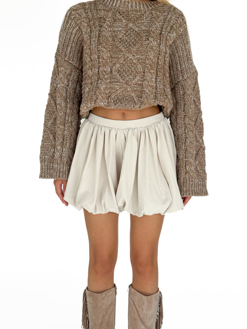 Joy balloon skort crème