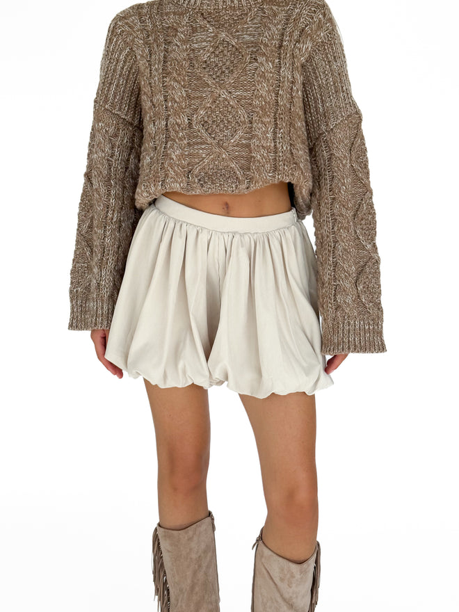 Joy balloon skort crème