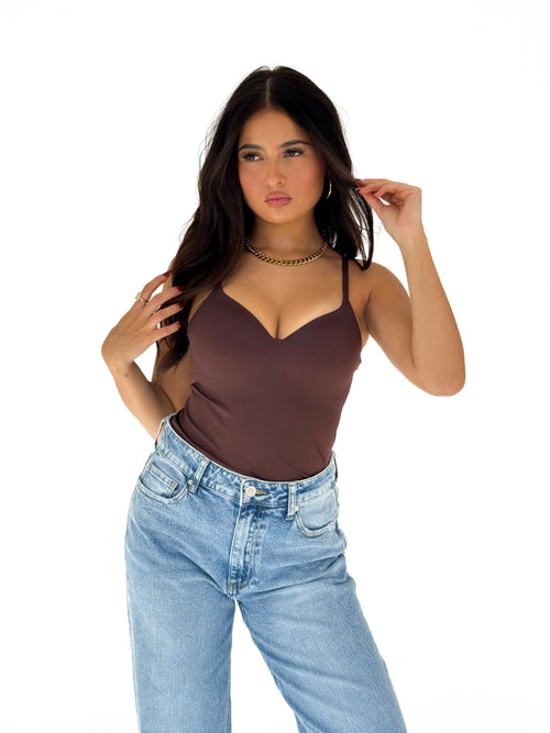 Pre-order Nicky top brown