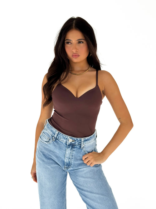 Pre-order Nicky top brown