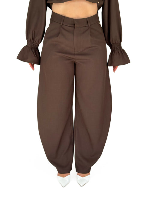 Nina balloon pants brown