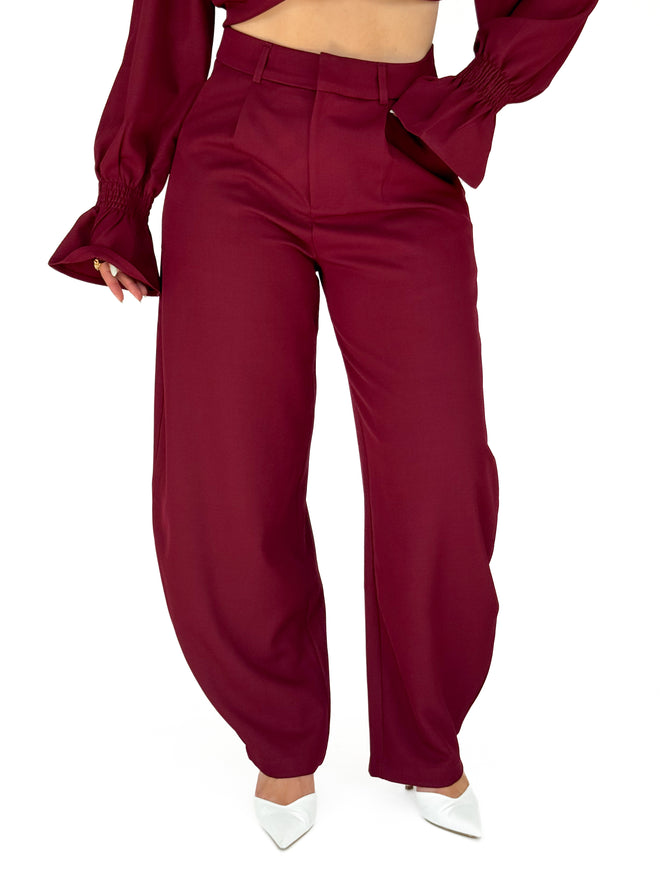 Nina balloon pants bordeaux