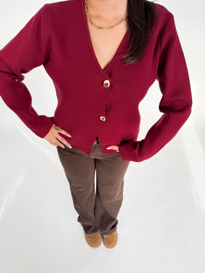 Louise knit bordeaux