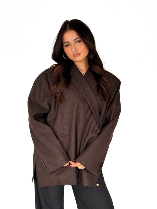 Jazzy blazer dark brown