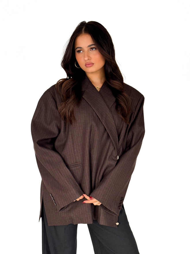 Jazzy blazer dark brown