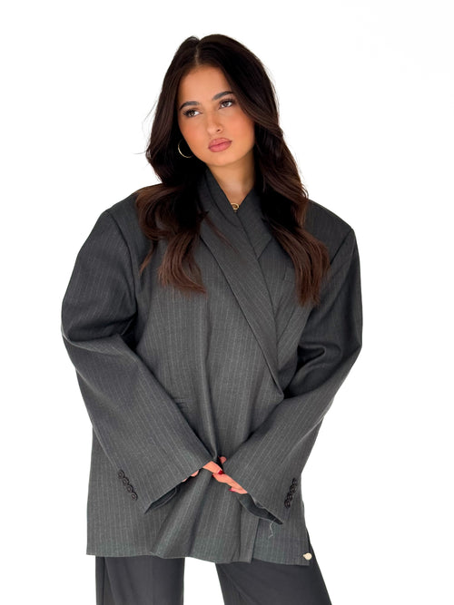 Jazzy blazer dark grey