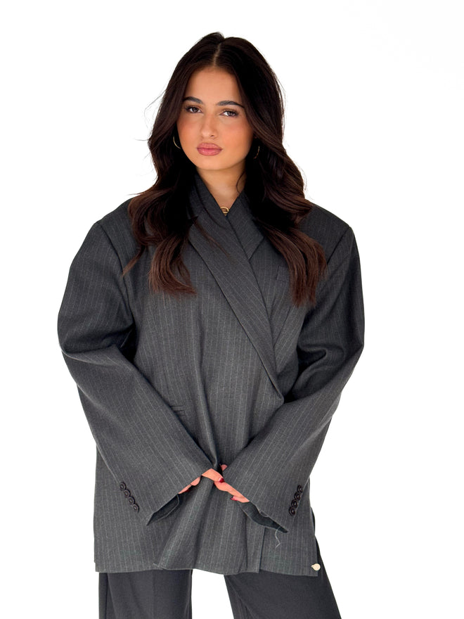 Jazzy blazer dark grey