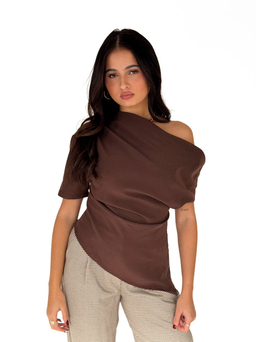 Britt top brown